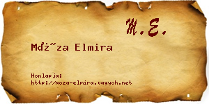 Móza Elmira névjegykártya